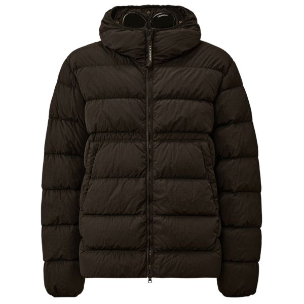 CP Company Chrome-R Goggle Daunen-Pufferjacke Schwarz