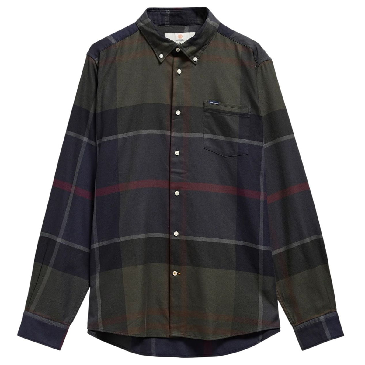 Barbour Dunoon Tartan Tailored Hemd Marine/Dunkelgrün