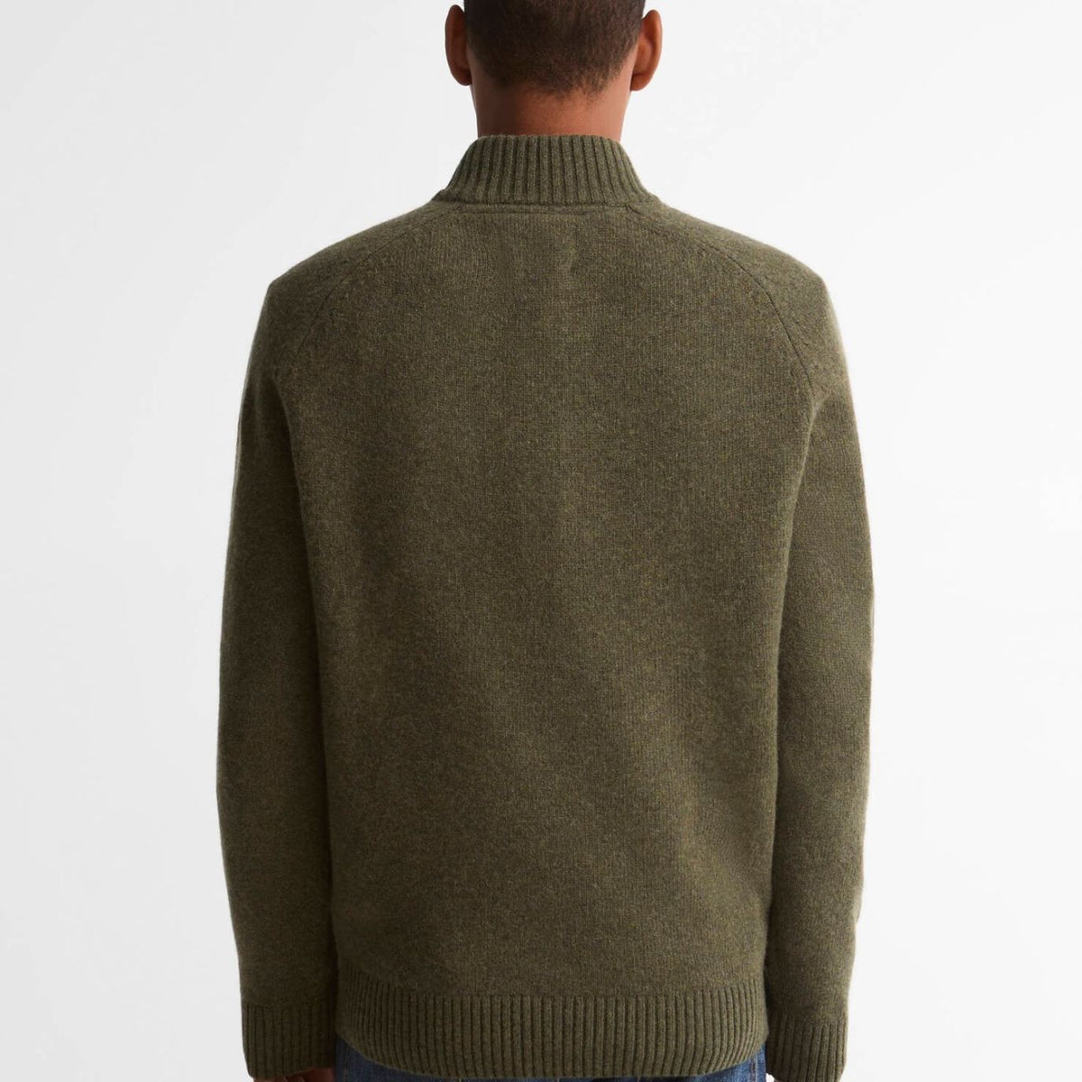 Barbour Newtown Half-Zip-Pullover Dunkelgrün