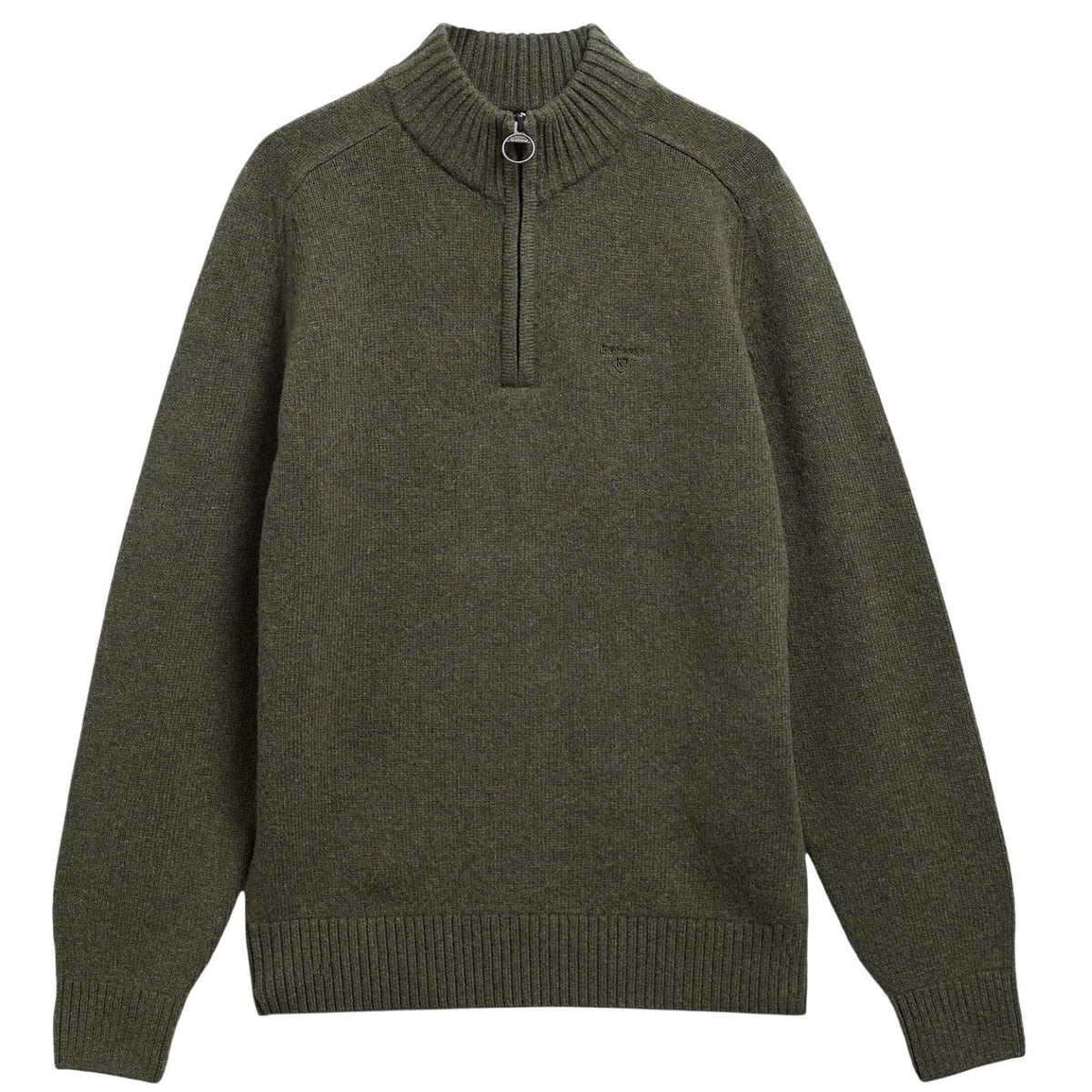 Barbour Newtown Half-Zip-Pullover Dunkelgrün