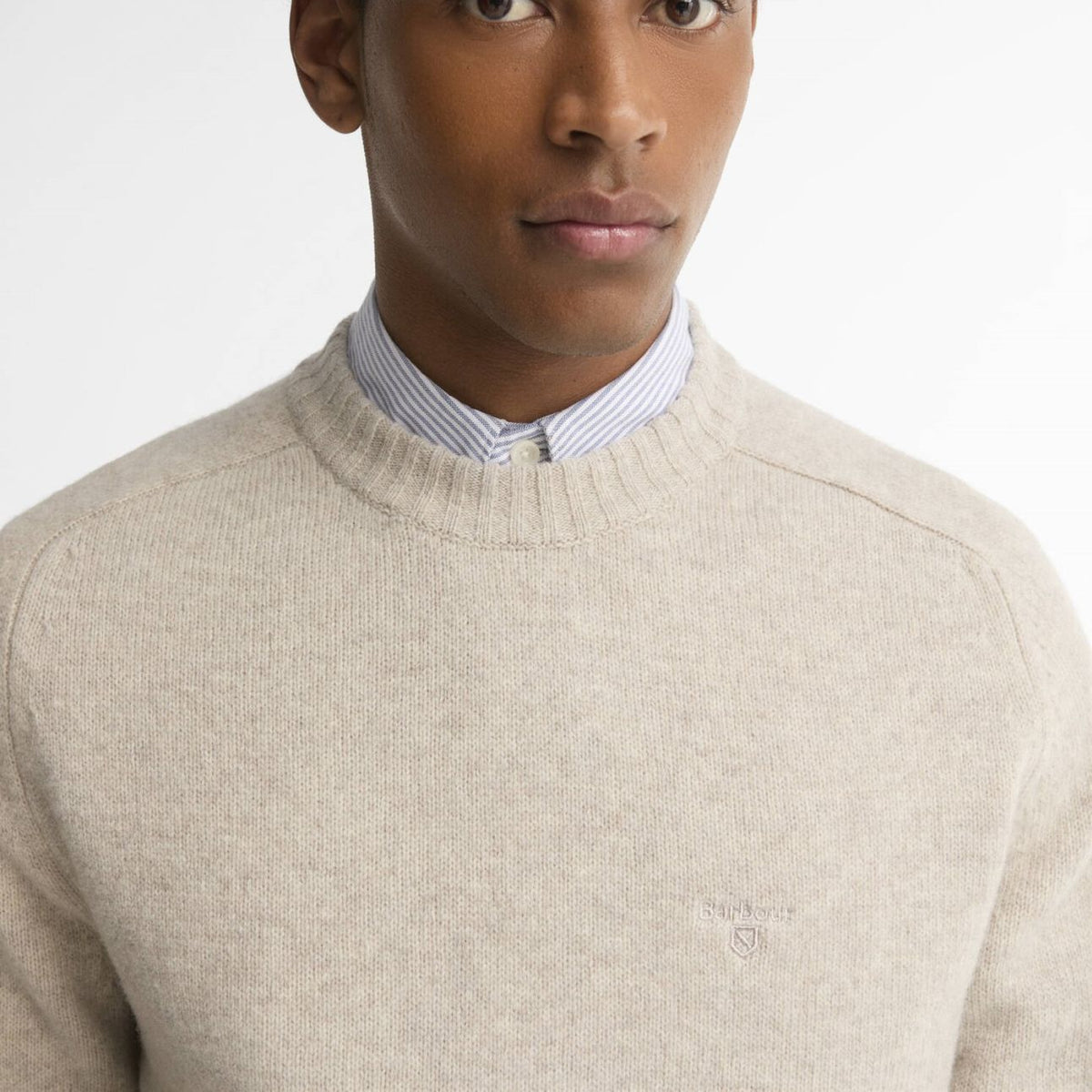 Barbour Newtown Pullover Hellgrau