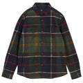 Barbour Woodlane Brushed Check Überhemd Dunkelgrün