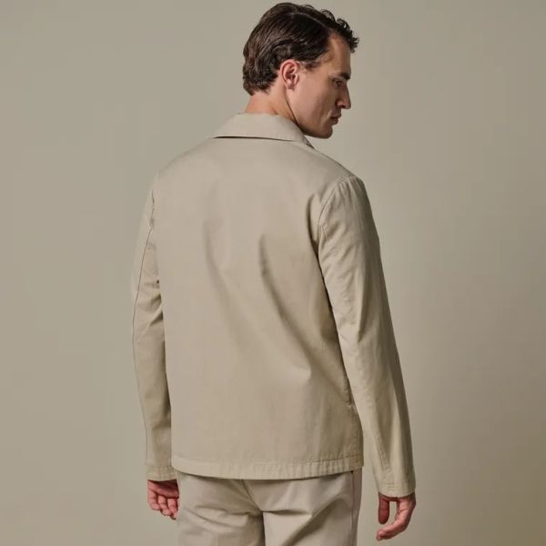 Profuomo Normal Fit Überhemd Beige