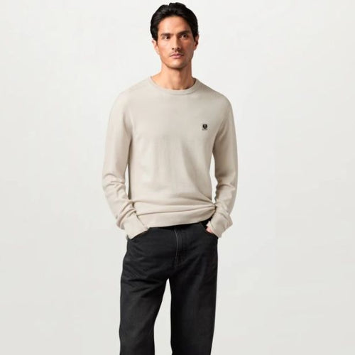 Belstaff Colden Merino Pullover Beige