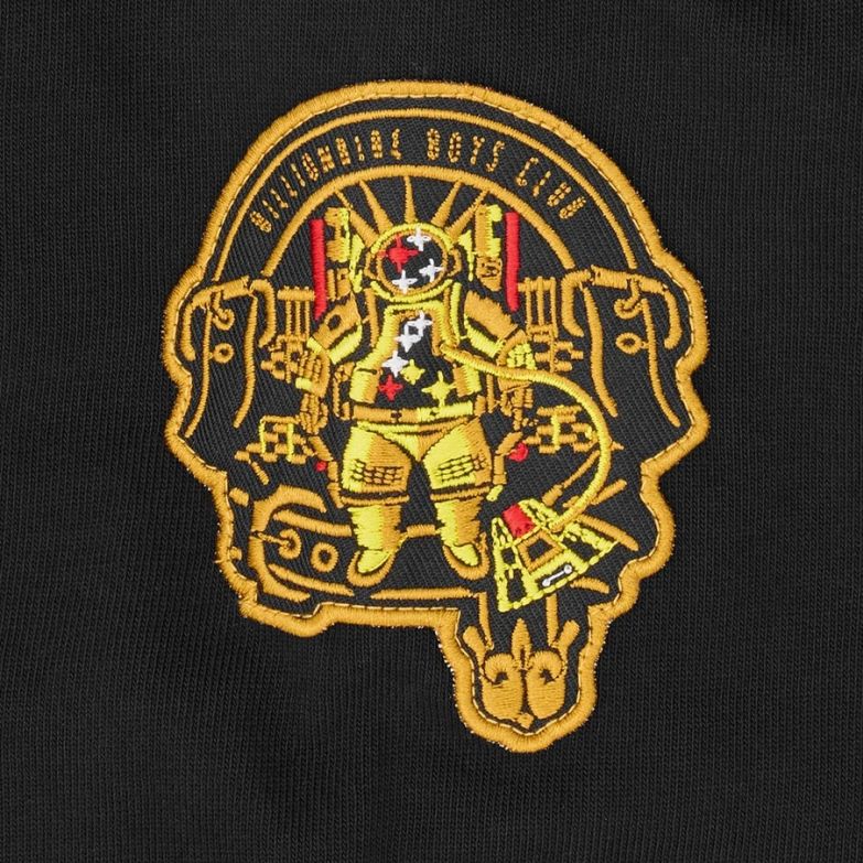 Billionaire Boys Club Script Panelled Rugby Langarm-Poloshirt Schwarz