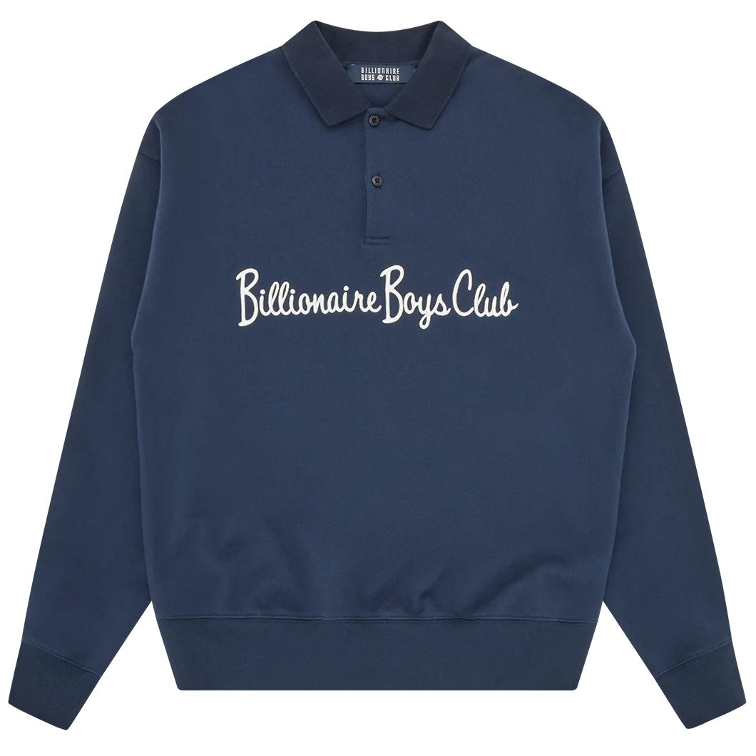 Billionaire Boys Club Signature Collared Pullover Marine