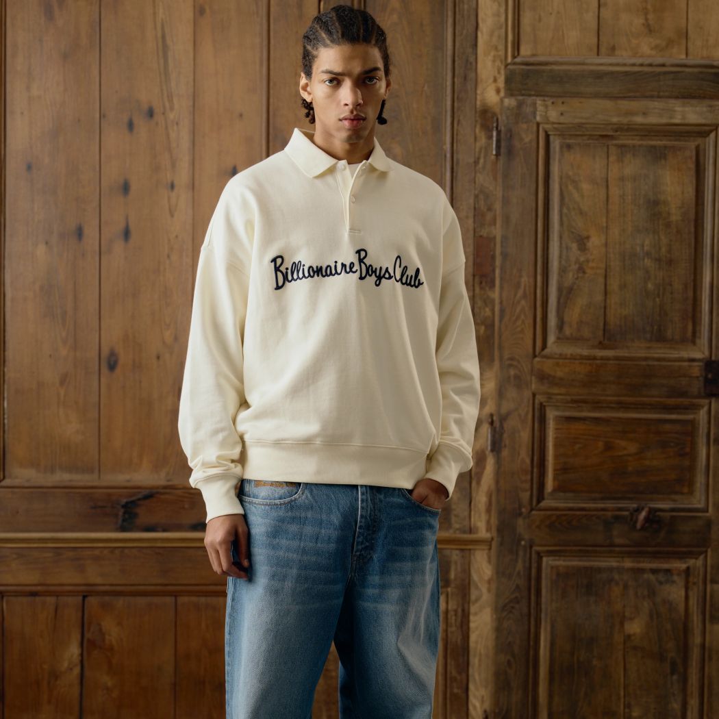 Billionaire Boys Club Signature Polo-Pullover Offwhite
