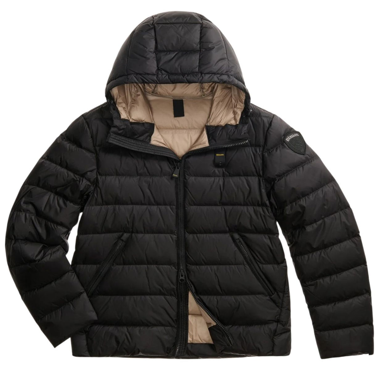 Blauer Acton Jacke Schwarz
