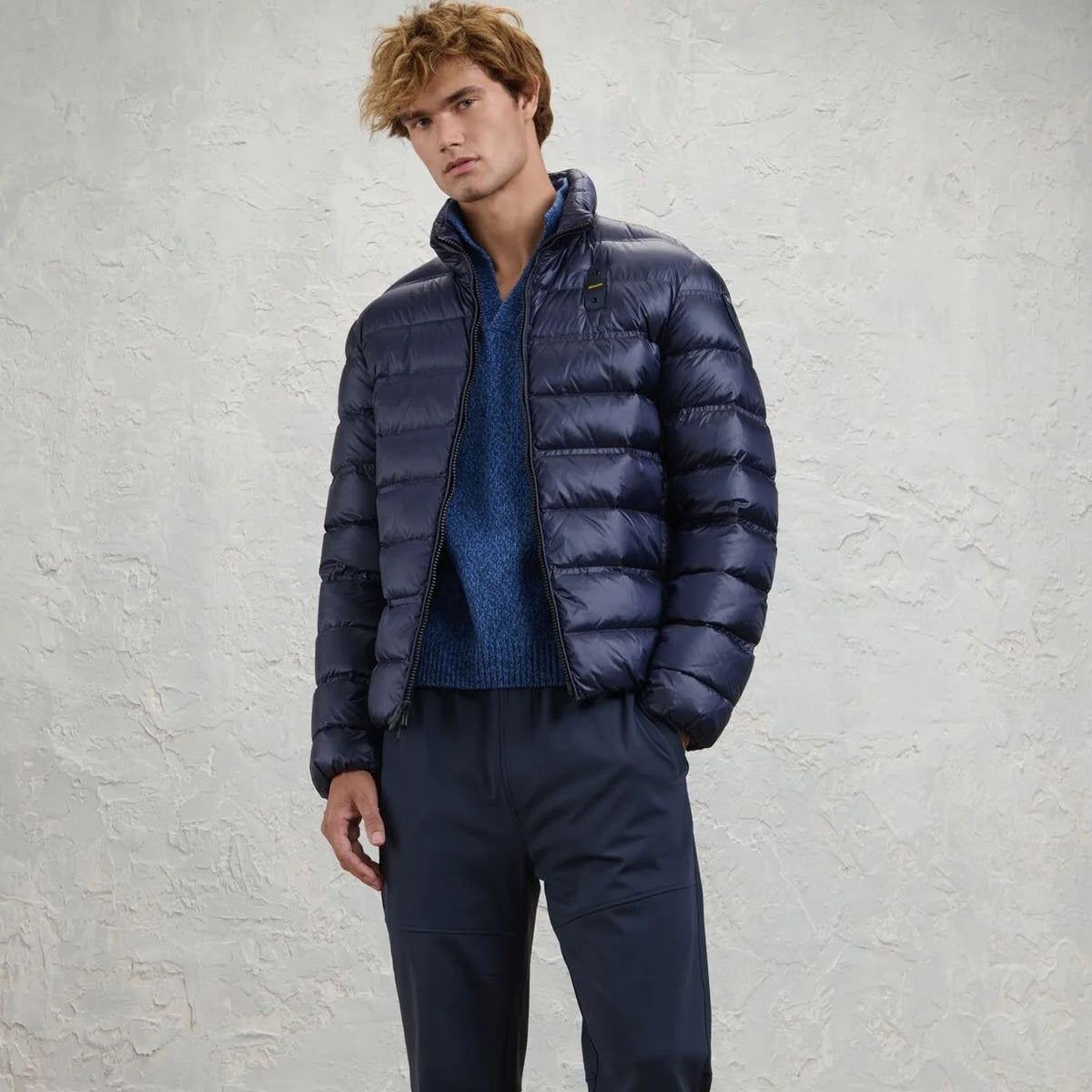 Blauer Belmont Puffer Marine