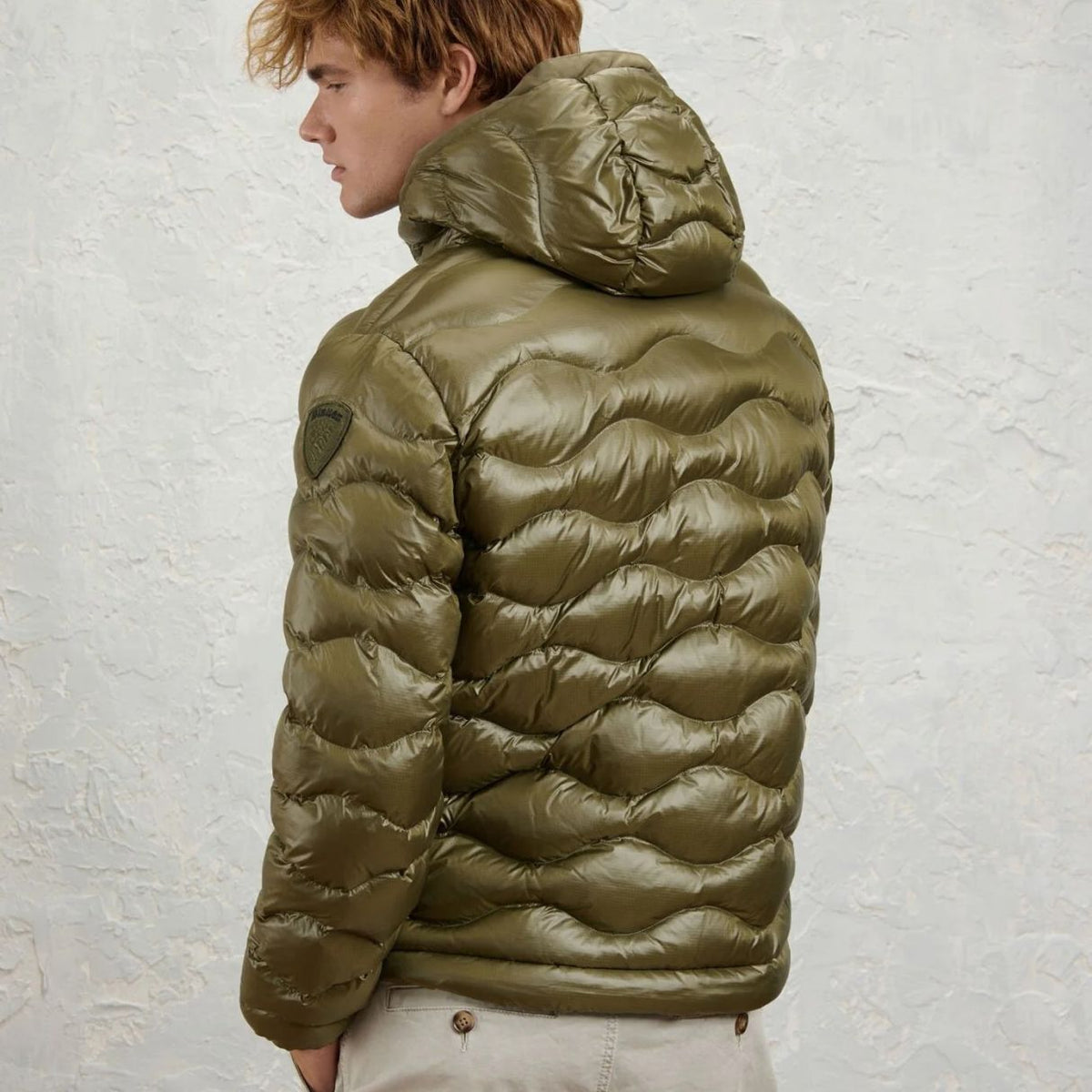 Blauer Bryant Jacke Dunkelgrün