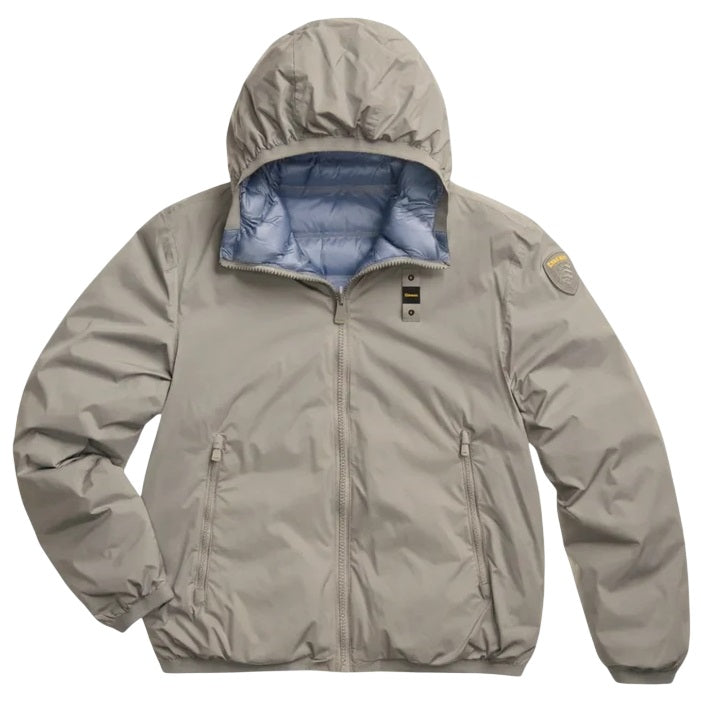 Blauer Donald Jacke Grau/Hellblau