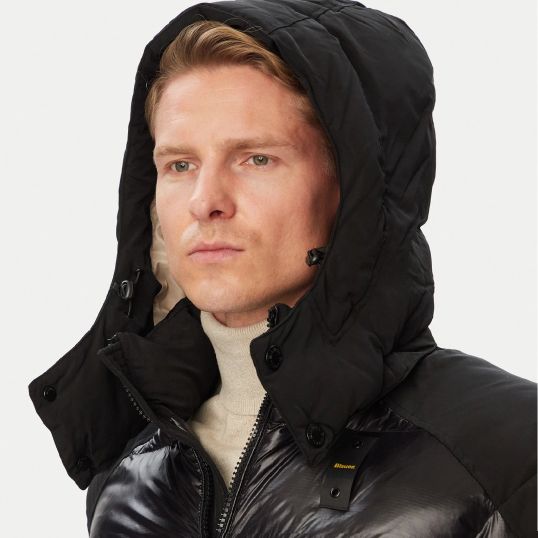 Blauer Kiernan Jacke Schwarz