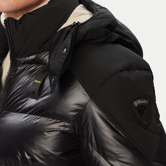 Blauer Kiernan Jacke Schwarz
