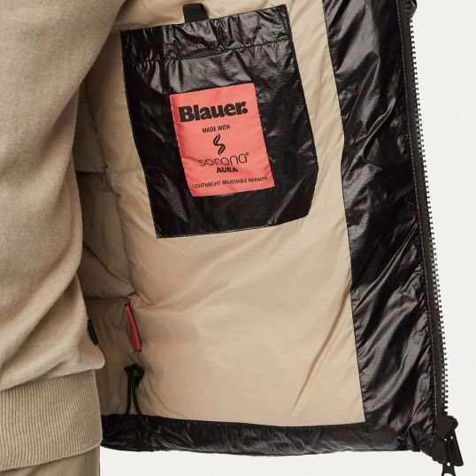 Blauer Kiernan Jacke Schwarz