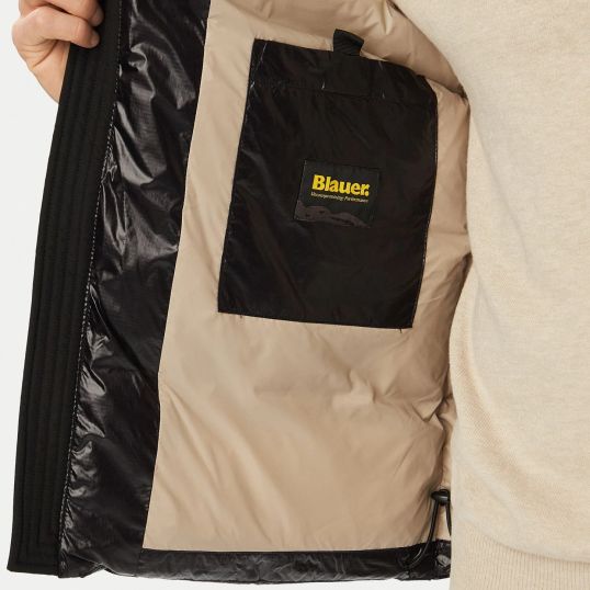 Blauer Kiernan Jacke Schwarz
