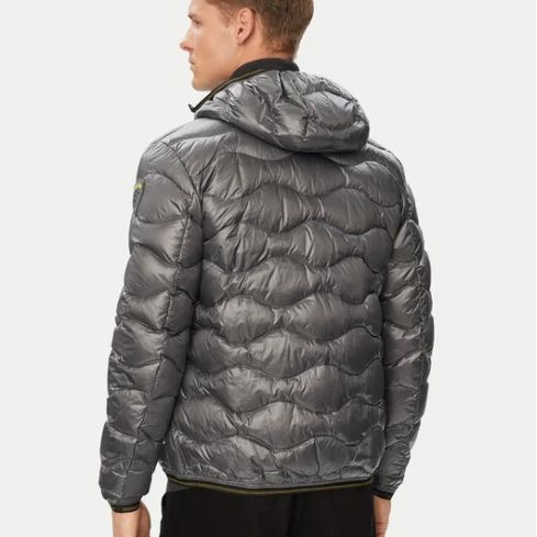 Blauer Wave Puffer Grau