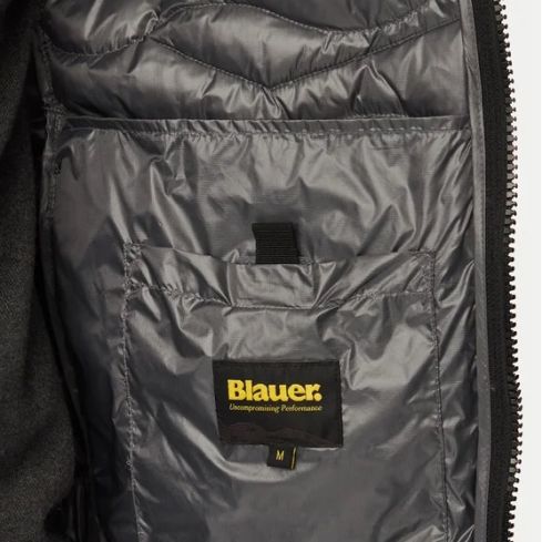 Blauer Wave Puffer Grau