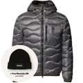Blauer Wave Puffer Grau