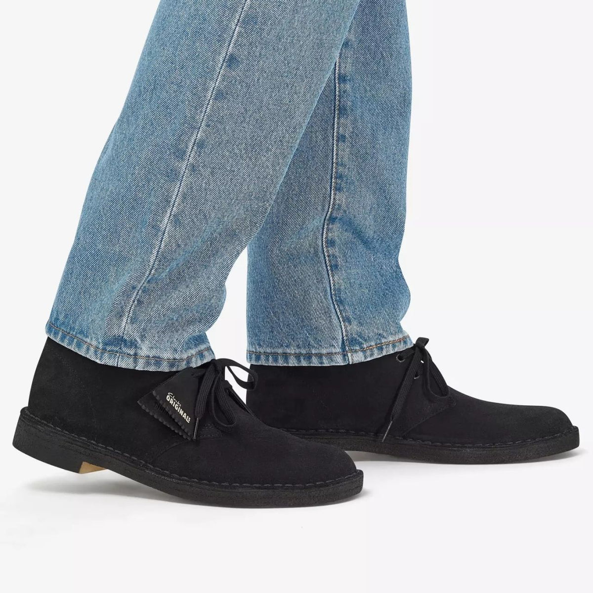 Clarks Suede Desert Boot Schwarz