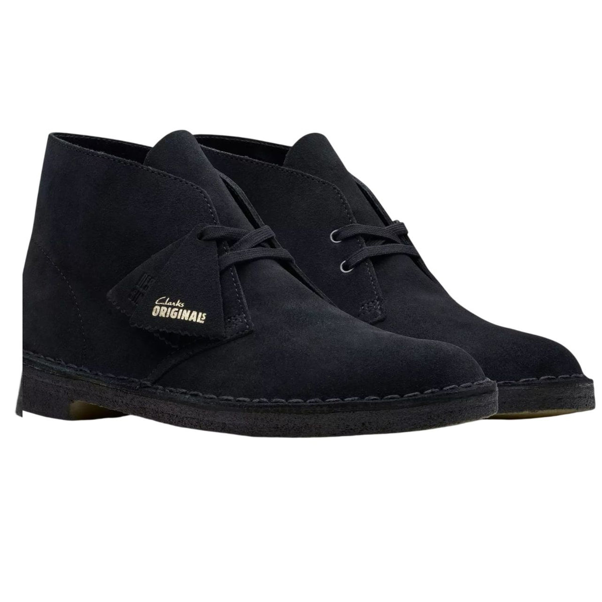 Clarks Suede Desert Boot Schwarz