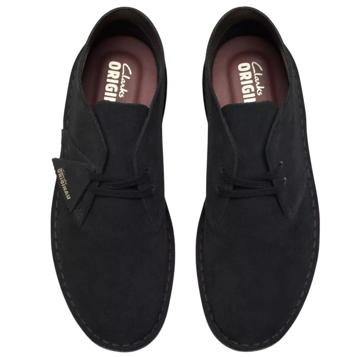 Clarks Suede Desert Boot Schwarz