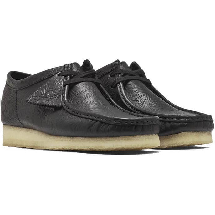 Clarks Wallabee-Mokassin Schwarz