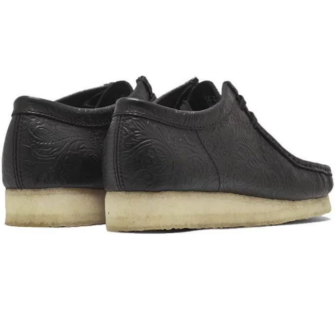Clarks Wallabee-Mokassin Schwarz