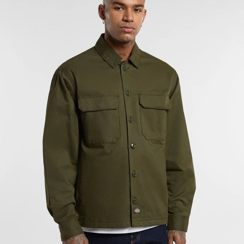 Dickies 247 Shacket Hemd Dunkelgrün