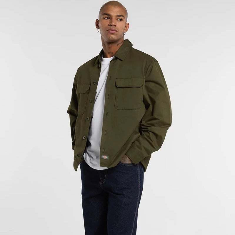 Dickies 247 Shacket Hemd Dunkelgrün
