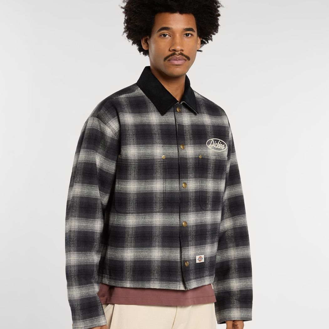 Dickies Taylor Flanelljacke Schwarz