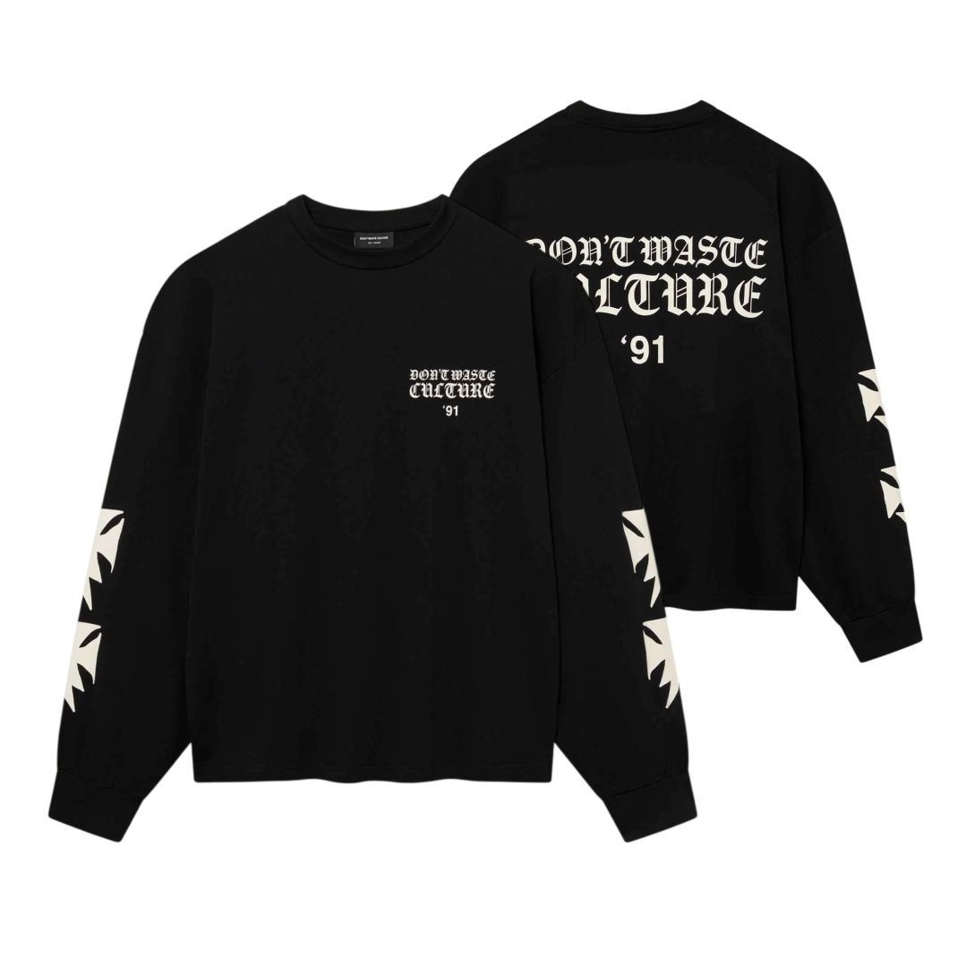 Don’t Waste Culture Fina Longsleeve T-shirt Schwarz