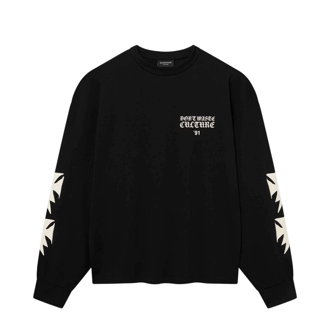 Don’t Waste Culture Fina Longsleeve T-shirt Schwarz