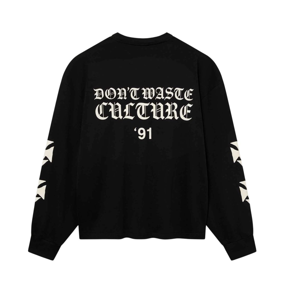 Don’t Waste Culture Fina Longsleeve T-shirt Schwarz