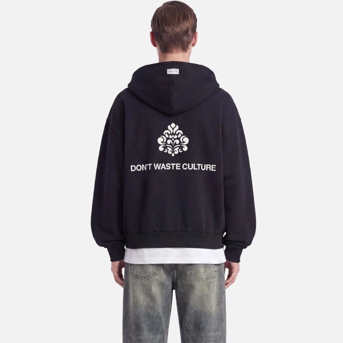 Don't Waste Culture Uno Zip Kapuzenpullover Schwarz