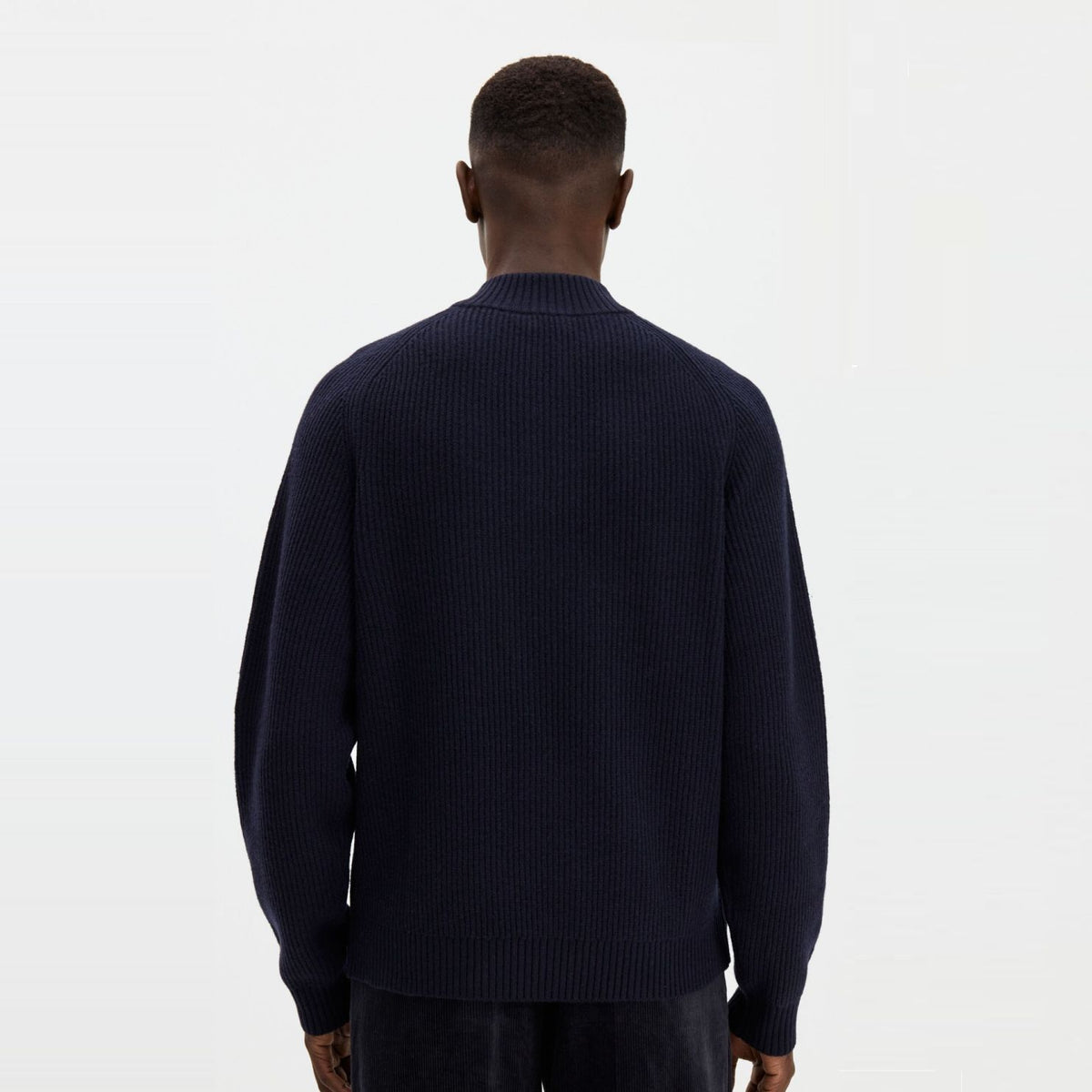 Filippa K Wool Half-Zip Pullover Marine