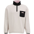 Flâneur Badge Classic Half-Zip Pullover Grau