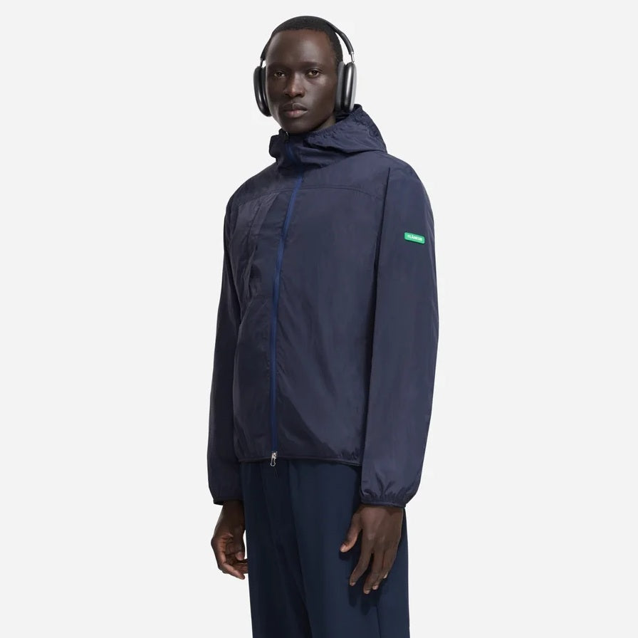 Flâneur Badge Classic Windbreaker Jacke Marine