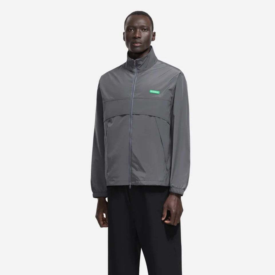 Flâneur Badge Track Jacke Anthrazit