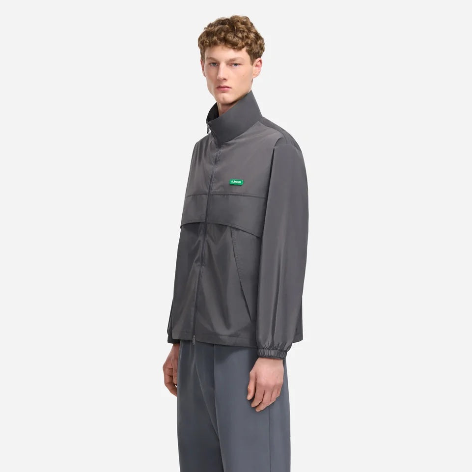 Flâneur Badge Track Jacke Anthrazit