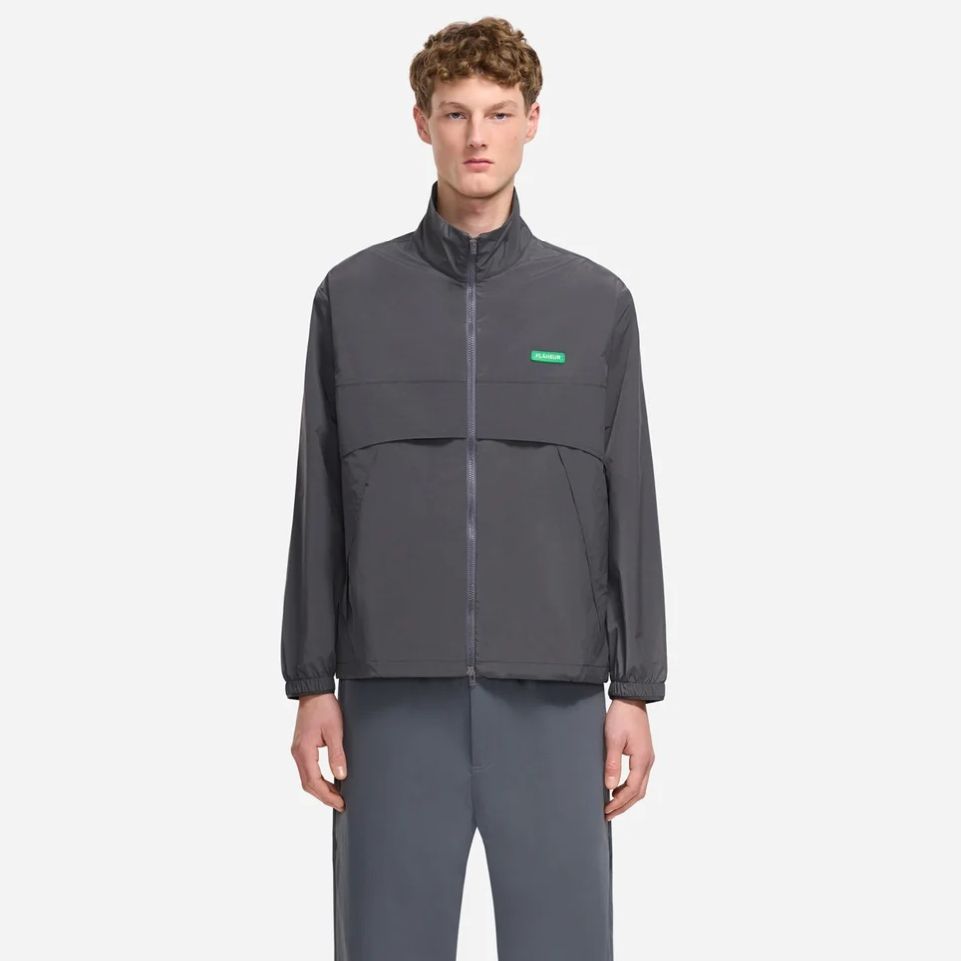 Flâneur Badge Track Jacke Anthrazit