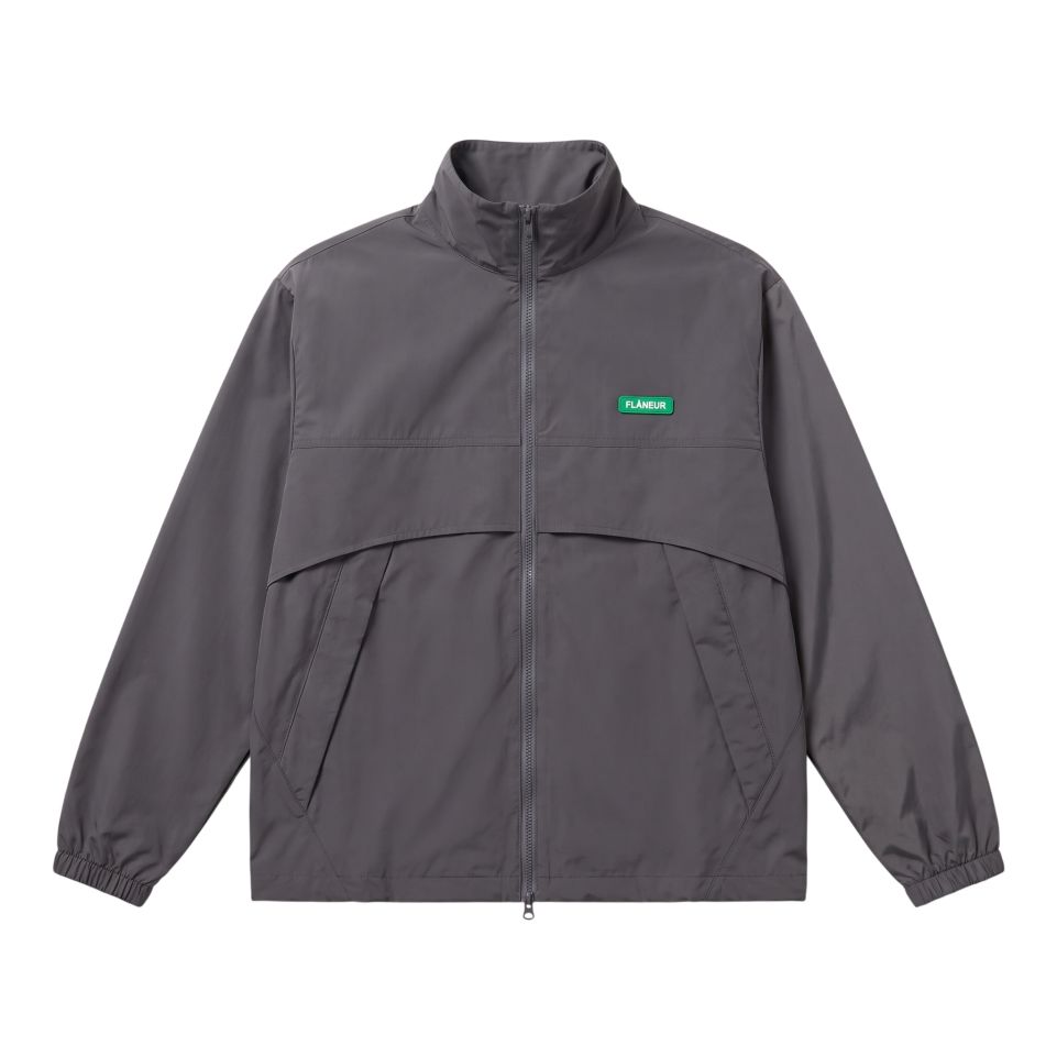 Flâneur Badge Track Jacke Anthrazit