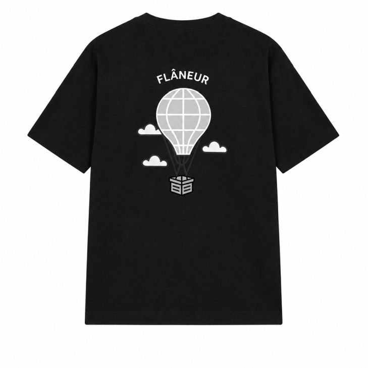 Flâneur Balloon T-shirt Schwarz