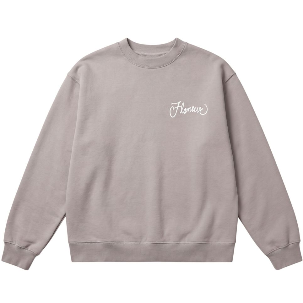 Flâneur City Airbrush Pullover Grau