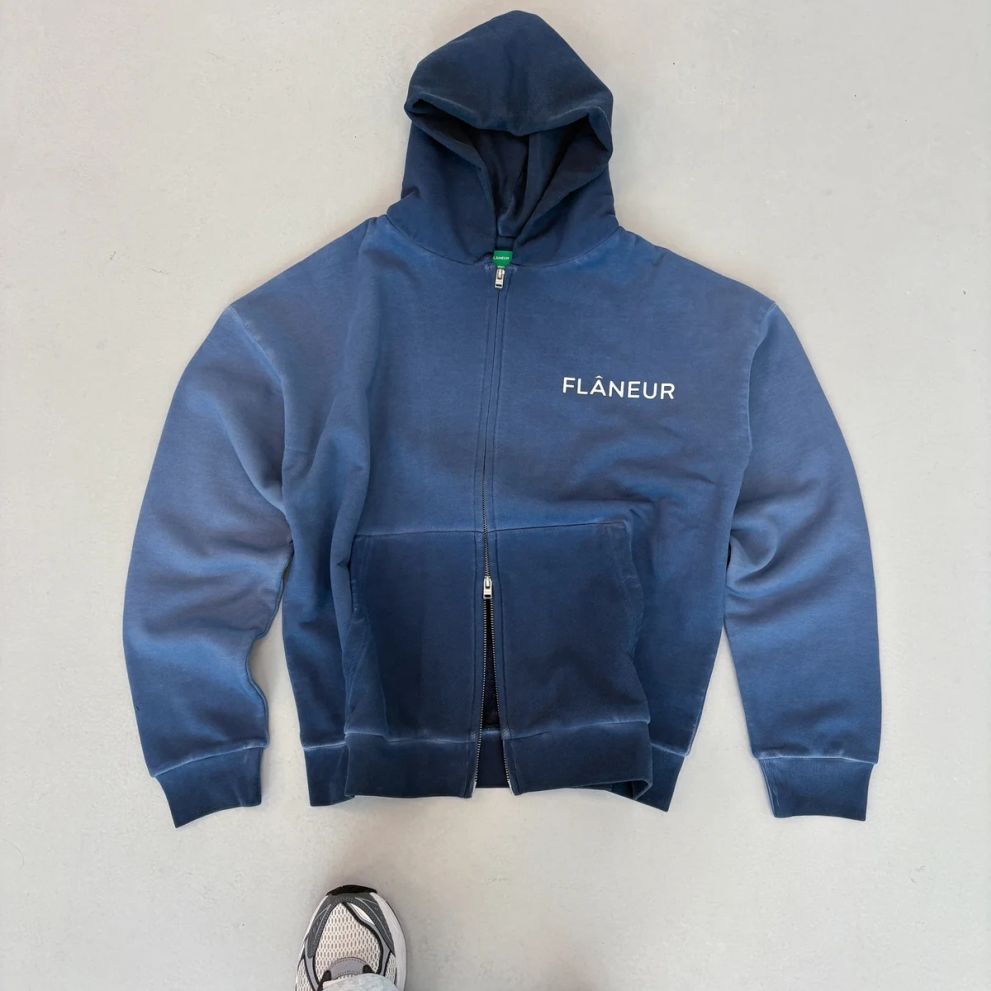 Flâneur Double Logo Weste Marine