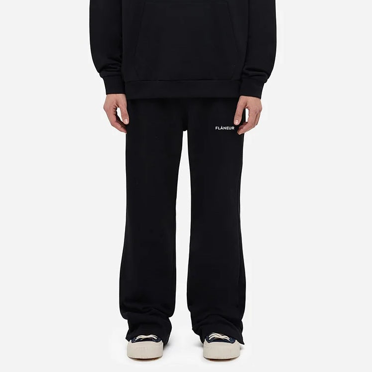 Flâneur Logo Training Hose Schwarz