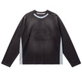 Flâneur Music Paneled Longsleeve T-shirt Zwart