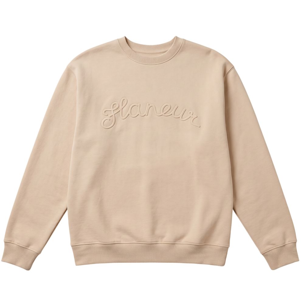 Flâneur Signature Outline Pullover Beige