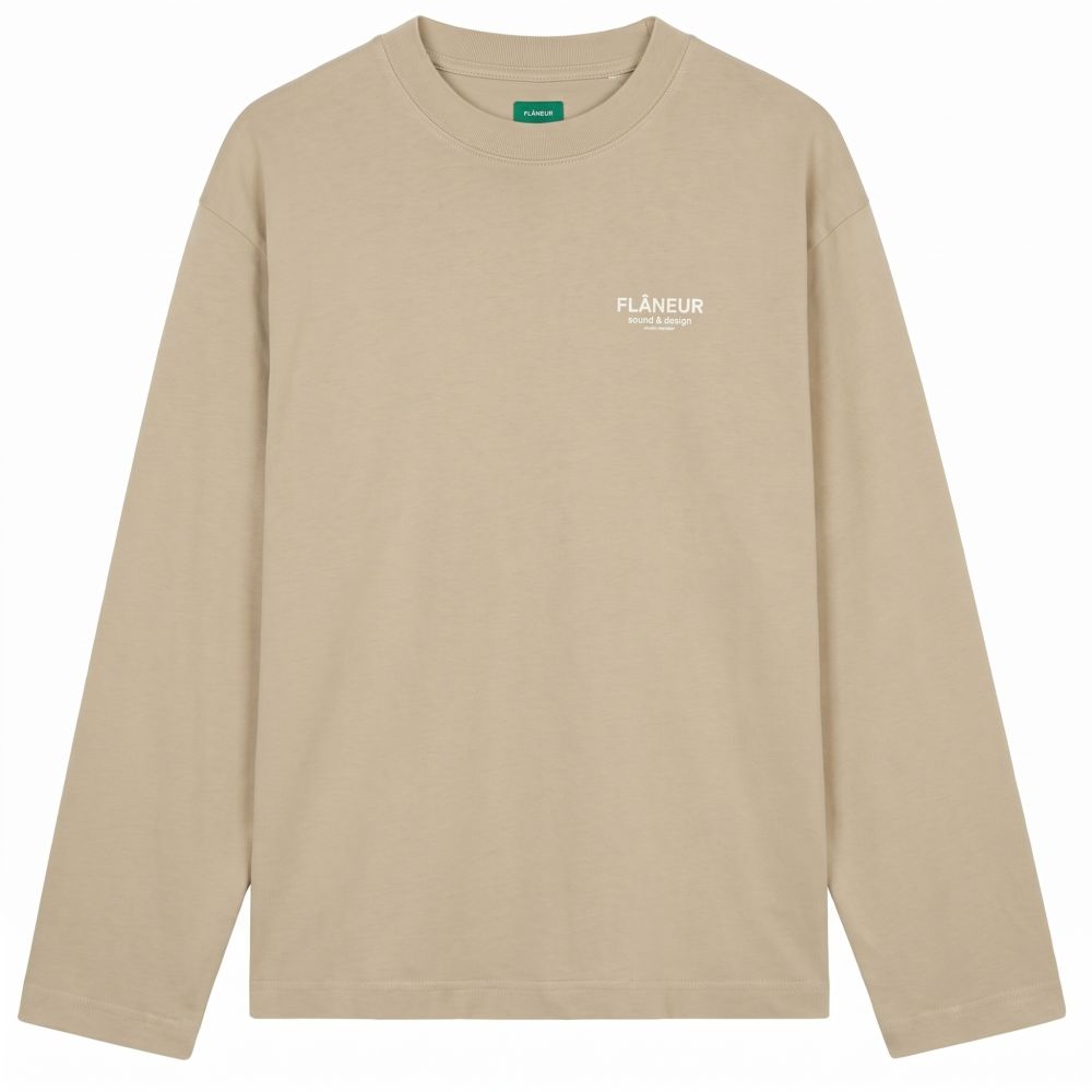 Flâneur Sound & Design Studio Member Longsleeve T-shirt Beige