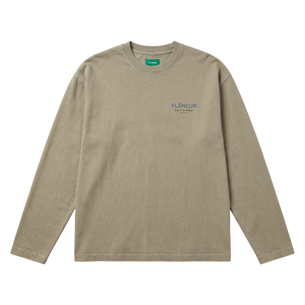 Flâneur Sound & Design Studio Member Longsleeve T-shirt Dunkelgrün