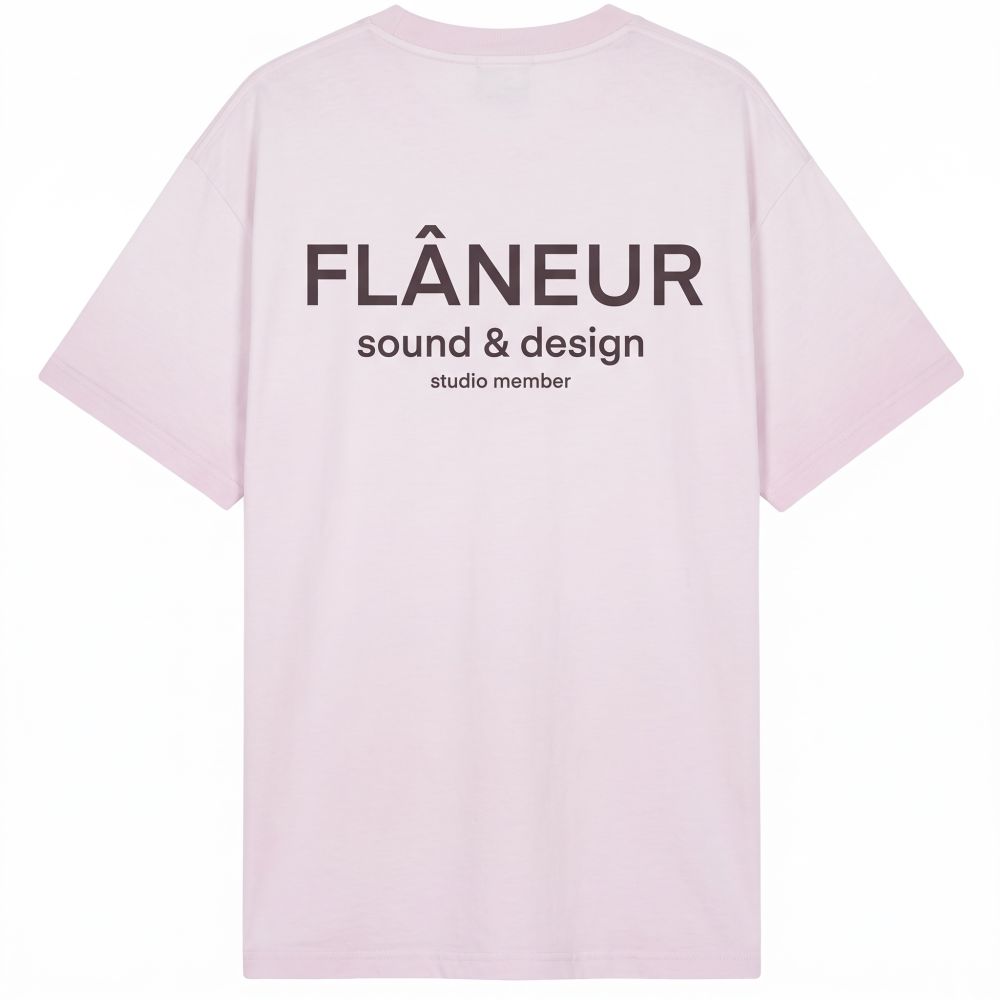 Flâneur Sound & Design Studio Member T-shirt Rosa